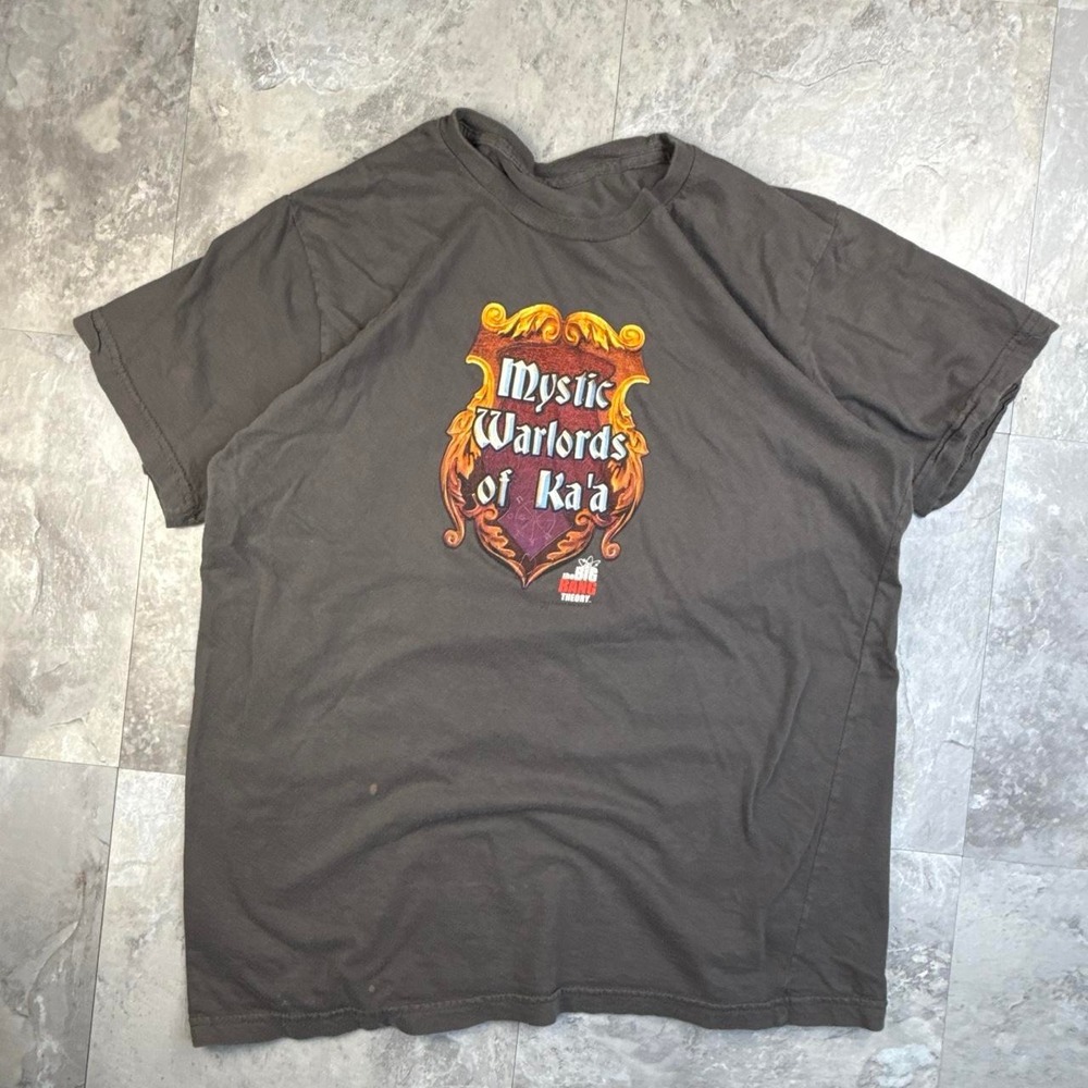 Vintage Gray Mystic Warlords of Ka’a Big Bang Theory Graphic Shirt Medium